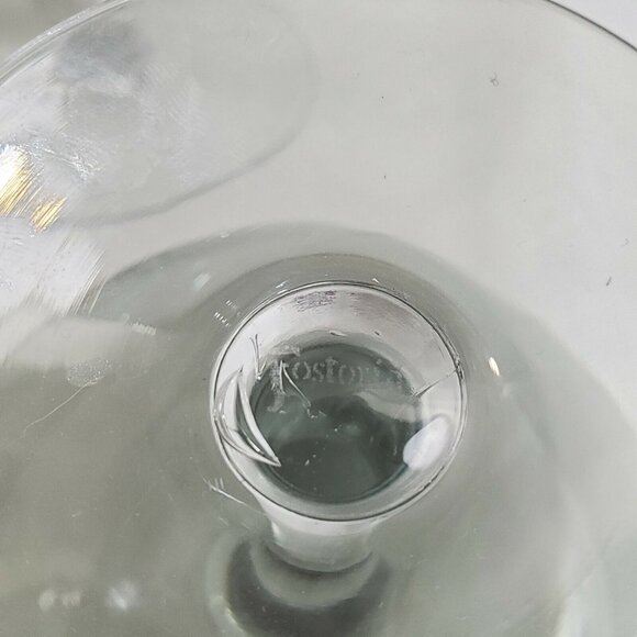 Fostoria  Glamour Gray Champagne Coupes 5" set-2 dessert glasses MCM minimalist - Picture 7 of 10